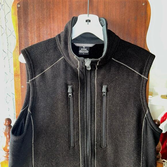 KUHL MEN'S INTERCEPTR VEST 2026 large black hiking gorpcore full zip - Picture 3 of 10